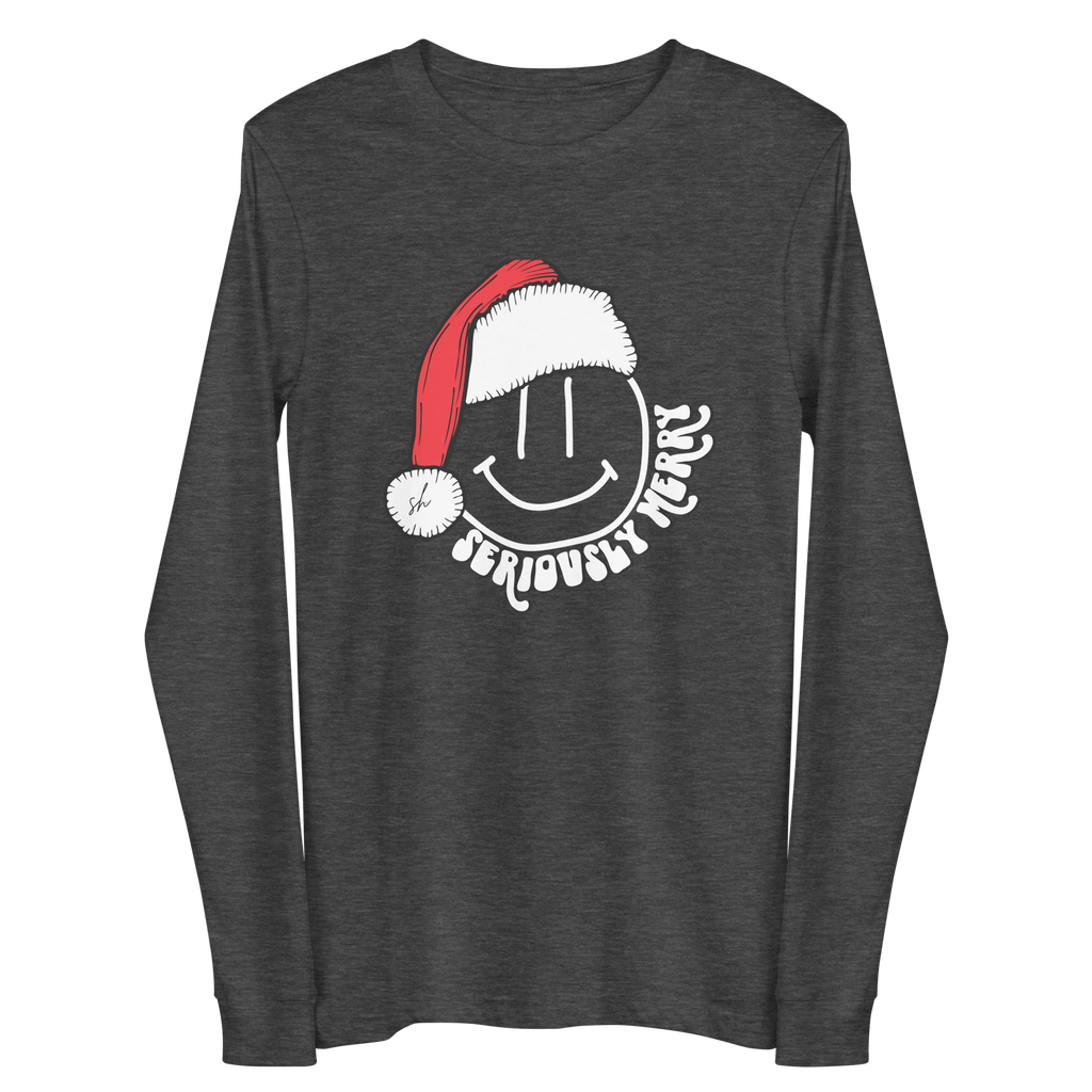 Smiley Seriously Jolly Long Sleeve Tee